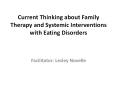 Current Thinking about Family Therapy and Systemic Interventions with Eating Disorders PowerPoint PPT Presentation