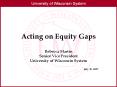 Acting on Equity Gaps PowerPoint PPT Presentation