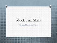 Mock Trial Skills