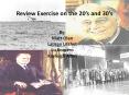 Review Exercise on the 20 PowerPoint PPT Presentation