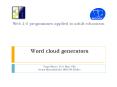 Word cloud generators PowerPoint PPT Presentation
