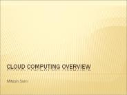 Cloud Computing Overview