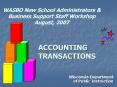 WASBO New School Administrators PowerPoint PPT Presentation