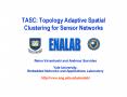 TASC: Topology Adaptive Spatial Clustering for Sensor Networks PowerPoint PPT Presentation