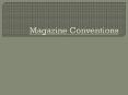 Magazine Conventions PowerPoint PPT Presentation