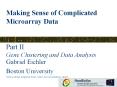 Making Sense of Complicated Microarray Data  Part II Gene Clustering and Data Analysis PowerPoint PPT Presentation