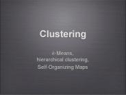 Clustering