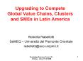 Upgrading to Compete Global Value Chains, Clusters and SMEs in Latin America PowerPoint PPT Presentation