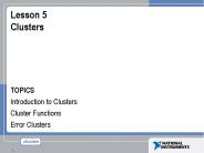 Lesson 5 Clusters