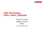 High-Performance Power-Aware Computing