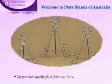 Stylish Plate Stand