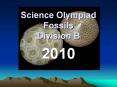 Science Olympiad Fossils Division B PowerPoint PPT Presentation