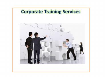 Corporate Training Services