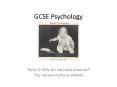 GCSE Psychology PowerPoint PPT Presentation