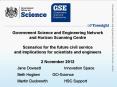Government Science and Engineering Network and Horizon Scanning Centre Scenarios for the future civil service and implications for scientists and engineers 2 November 2012 PowerPoint PPT Presentation