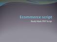 ECommerce Script PowerPoint PPT Presentation