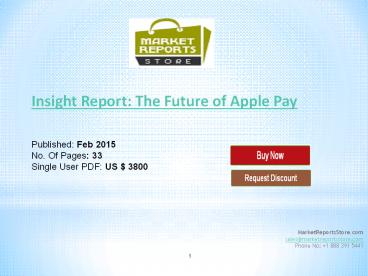 Apply Pay and Future of Mobile Payment Market
