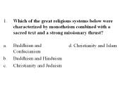 World Economy Theory 1500-1800 (Questions 19-21)
