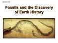 Fossils and the Discovery of Earth History PowerPoint PPT Presentation