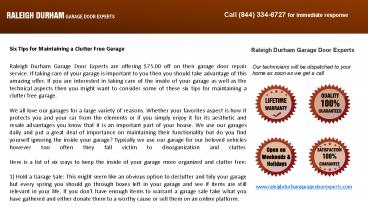 Six Tips for Maintaining a Clutter Free Garage