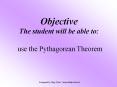 Pythagorean Theorem and its Converse PowerPoint PPT Presentation