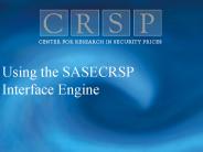 Using the SASECRSP Interface Engine
