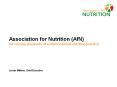 Association for Nutrition (AfN) Advancing standards of evidence-based nutrition practice    Leonie Milliner, Chief Executive PowerPoint PPT Presentation
