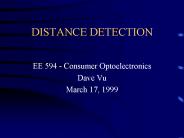 DISTANCE DETECTION