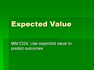 Expected Value