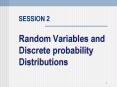 Random Variables and Discrete probability Distributions PowerPoint PPT Presentation