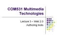 COM531 Multimedia Technologies PowerPoint PPT Presentation
