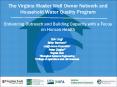 The Virginia Master Well Owner Network and Household Water Quality Program Enhancing Outreach and Building Capacity with a Focus on Human Health PowerPoint PPT Presentation