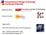 Computational Design of Strongly