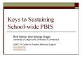 Keys to Sustaining School-wide PBIS PowerPoint PPT Presentation
