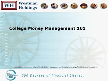 College Money Management 101