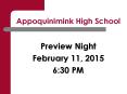 Appoquinimink High School PowerPoint PPT Presentation