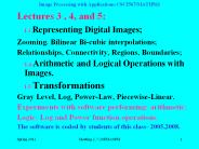 Image Processing with Applications-CSCI567/MATH563