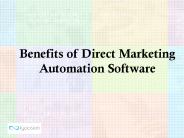 Benefits of Direct Marketing Automation Software