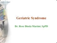 Geriatric Syndrome