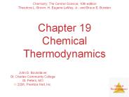 Chapter 19 Chemical Thermodynamics