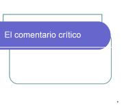 El comentario cr