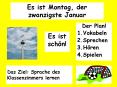 Es ist Montag, der zwanzigste Januar PowerPoint PPT Presentation