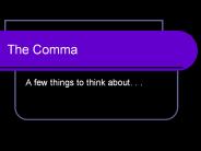 The Comma