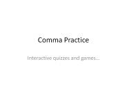 Comma Practice
