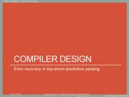 Compiler design