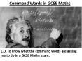 Command Words in GCSE Maths PowerPoint PPT Presentation