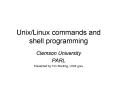Unix/Linux commands and shell programming PowerPoint PPT Presentation