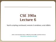 CSE 390a Lecture 6 PowerPoint PPT Presentation