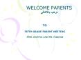 WELCOME PARENTS ???? ???????? PowerPoint PPT Presentation
