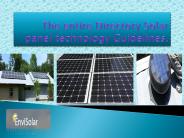 The entire Directory Solar panel technology Guidelines